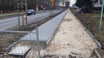 Prace drogowe w Mościcach